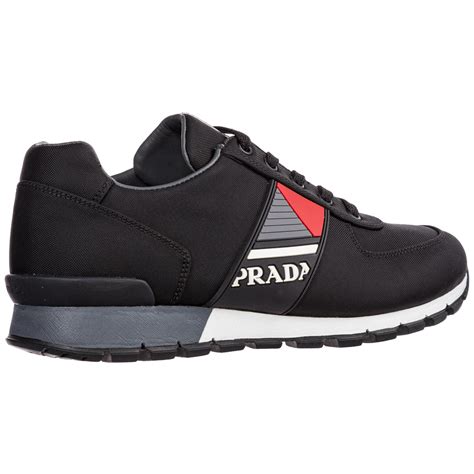 prada mens trainers black